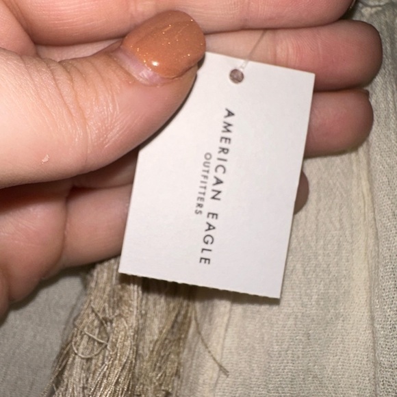 NWT American eagle cream boho beach drawstring shorts S summer vacation - Picture 5 of 7